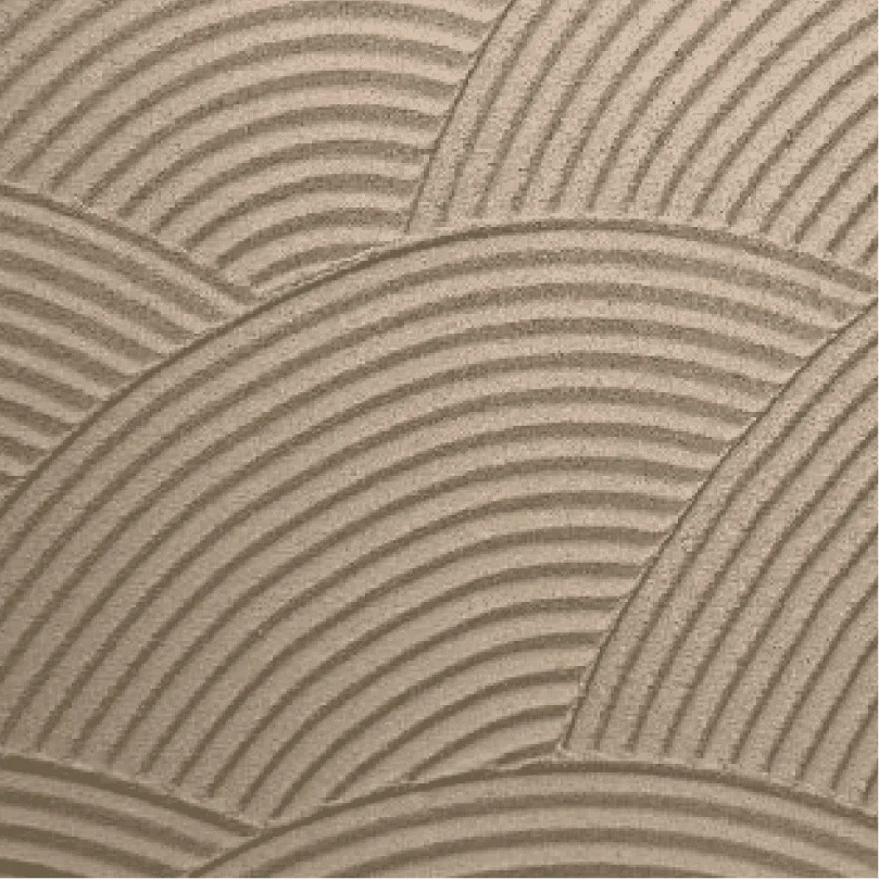 Jolysand curved line artisan wall pattern Jolysand curved line artisan wall pattern